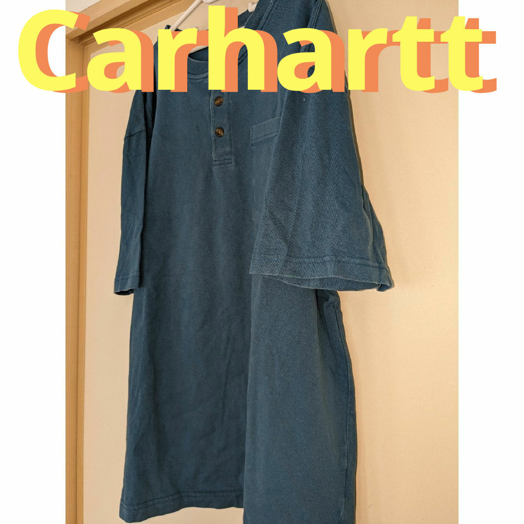 carhartt(カーハート)のCarhartt カーハート ヘンリーネック Tシャツ L メンズのトップス(Tシャツ/カットソー(半袖/袖なし))の商品写真