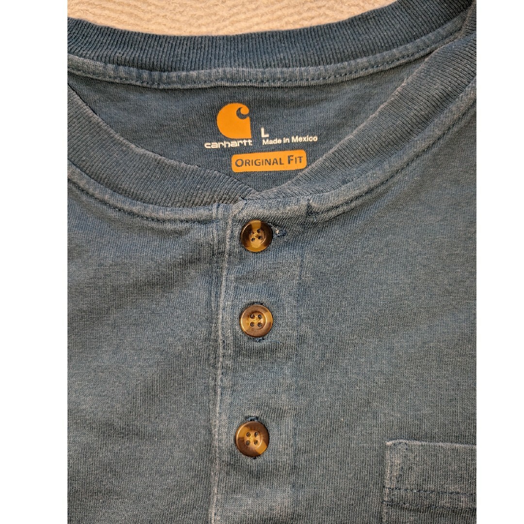 carhartt(カーハート)のCarhartt カーハート ヘンリーネック Tシャツ L メンズのトップス(Tシャツ/カットソー(半袖/袖なし))の商品写真