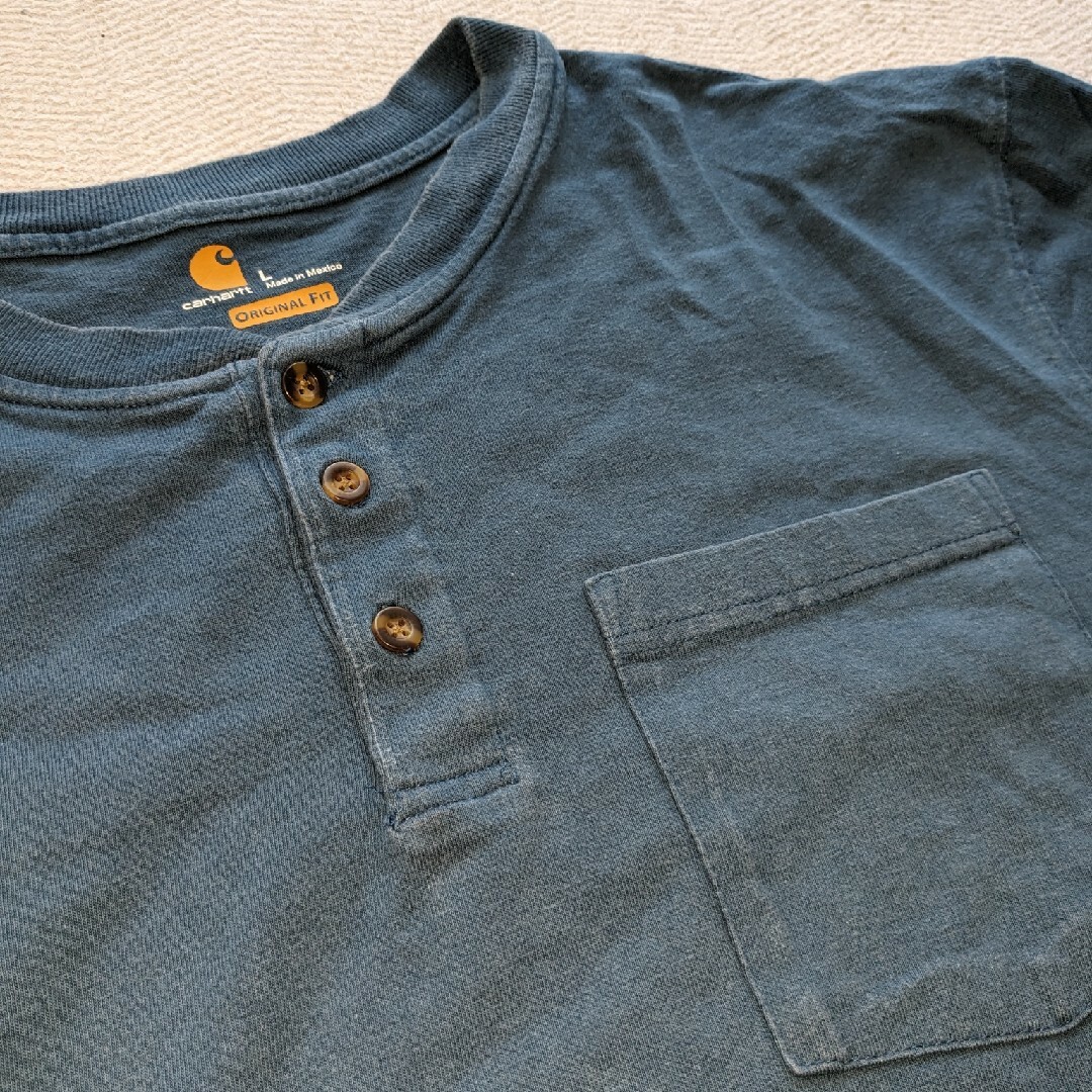 carhartt(カーハート)のCarhartt カーハート ヘンリーネック Tシャツ L メンズのトップス(Tシャツ/カットソー(半袖/袖なし))の商品写真