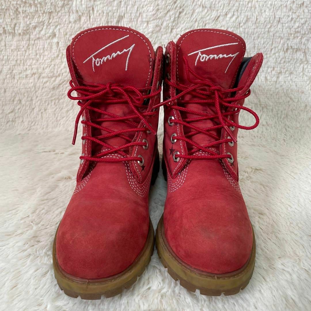 Timberland(ティンバーランド)の希少 TOMMY × Timberland コラボ 6インチ ブーツ 星 ロゴ レディースの靴/シューズ(ブーツ)の商品写真