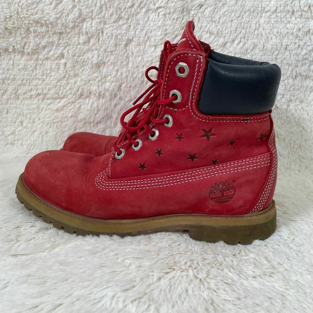 Timberland(ティンバーランド)の希少 TOMMY × Timberland コラボ 6インチ ブーツ 星 ロゴ レディースの靴/シューズ(ブーツ)の商品写真