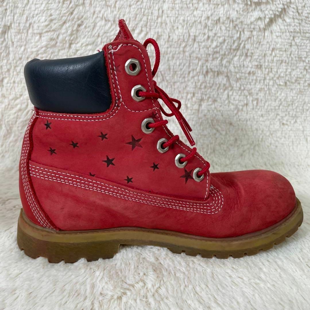 Timberland(ティンバーランド)の希少 TOMMY × Timberland コラボ 6インチ ブーツ 星 ロゴ レディースの靴/シューズ(ブーツ)の商品写真