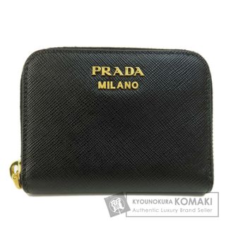 プラダ(PRADA)のPRADA サフィアーノ ロゴ金具 コインケース レザー レディース(コインケース)