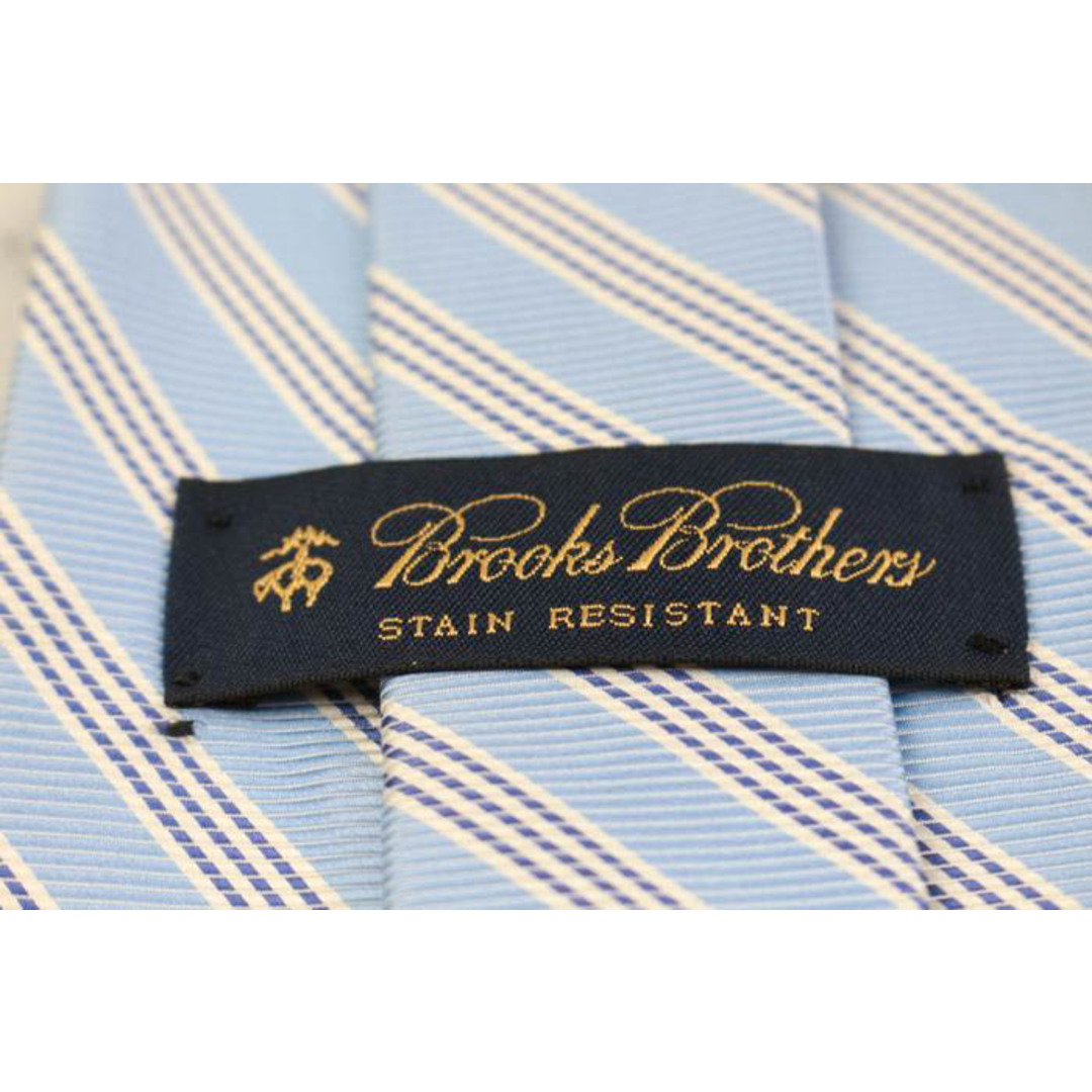 Brooks Brothers(ブルックスブラザース)のブルックスブラザーズ ブランド ネクタイ ストライプ柄 シルク USA製 PO  メンズ ブルー Brooks Brothers メンズのファッション小物(ネクタイ)の商品写真