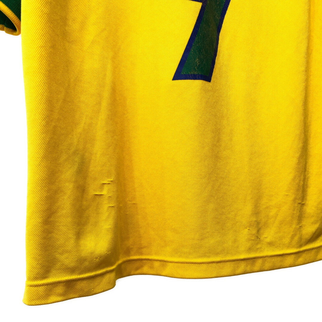 NIKE(ナイキ)の90年代 イギリス製 NIKE ナイキ サッカー 1998 ワールドカップ ブラジル ロナルド ゲームシャツ ユニフォーム (メンズ L) 中古 古着 Q6520 メンズのトップス(その他)の商品写真
