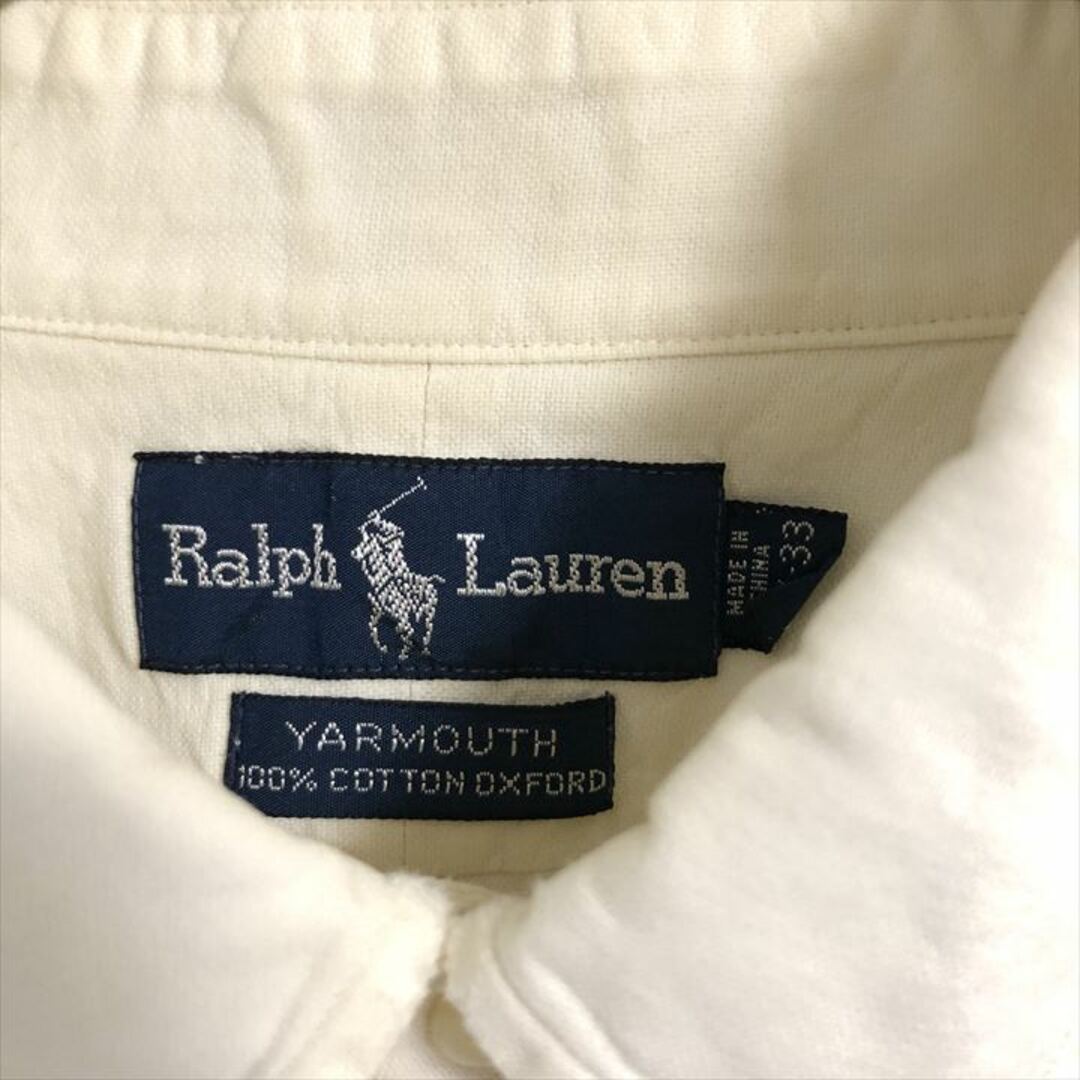 Ralph Lauren(ラルフローレン)の90s 古着 ラルフローレン BDシャツ 刺繍ロゴ 白シャツ L  メンズのトップス(シャツ)の商品写真