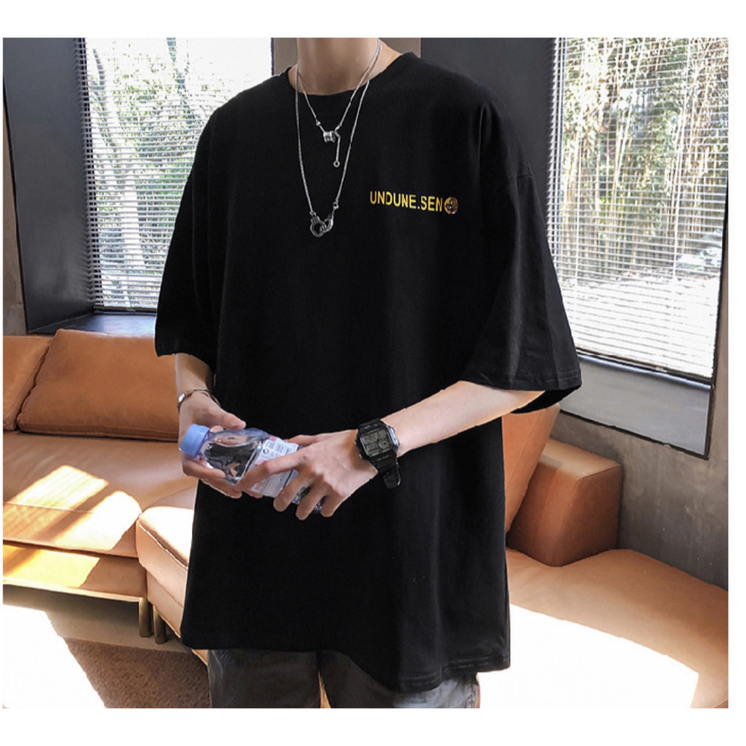 トムとジェリー Tシャツ 半袖 L 黒 アメコミ ストリート 韓国 人気 レディースのトップス(Tシャツ(半袖/袖なし))の商品写真