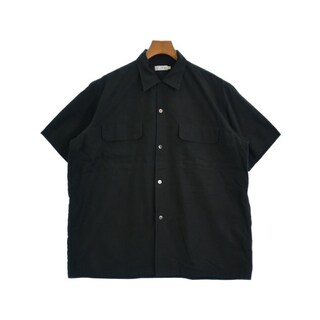 Sans limite サンリミット カジュアルシャツ 2(XL位) 黒 【古着】【中古】(シャツ)