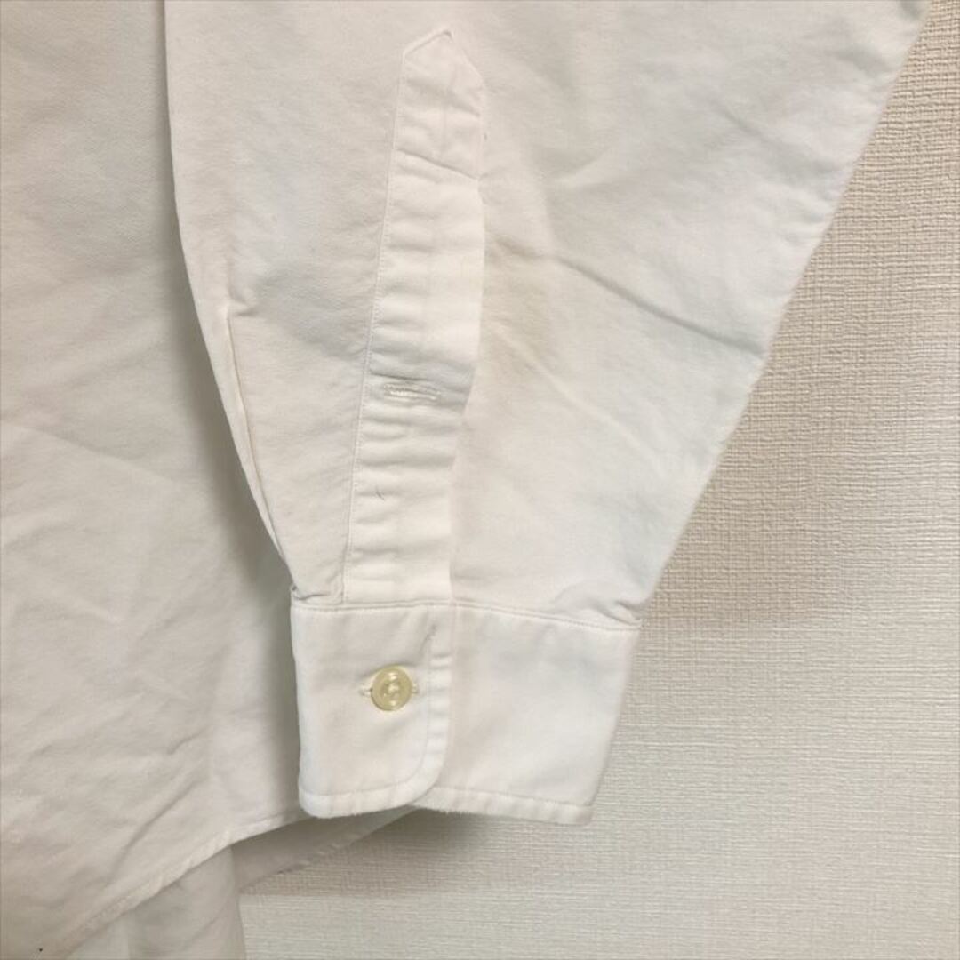 Ralph Lauren(ラルフローレン)の90s 古着 ラルフローレン BDシャツ 白シャツ 刺繍ロゴ L  メンズのトップス(シャツ)の商品写真