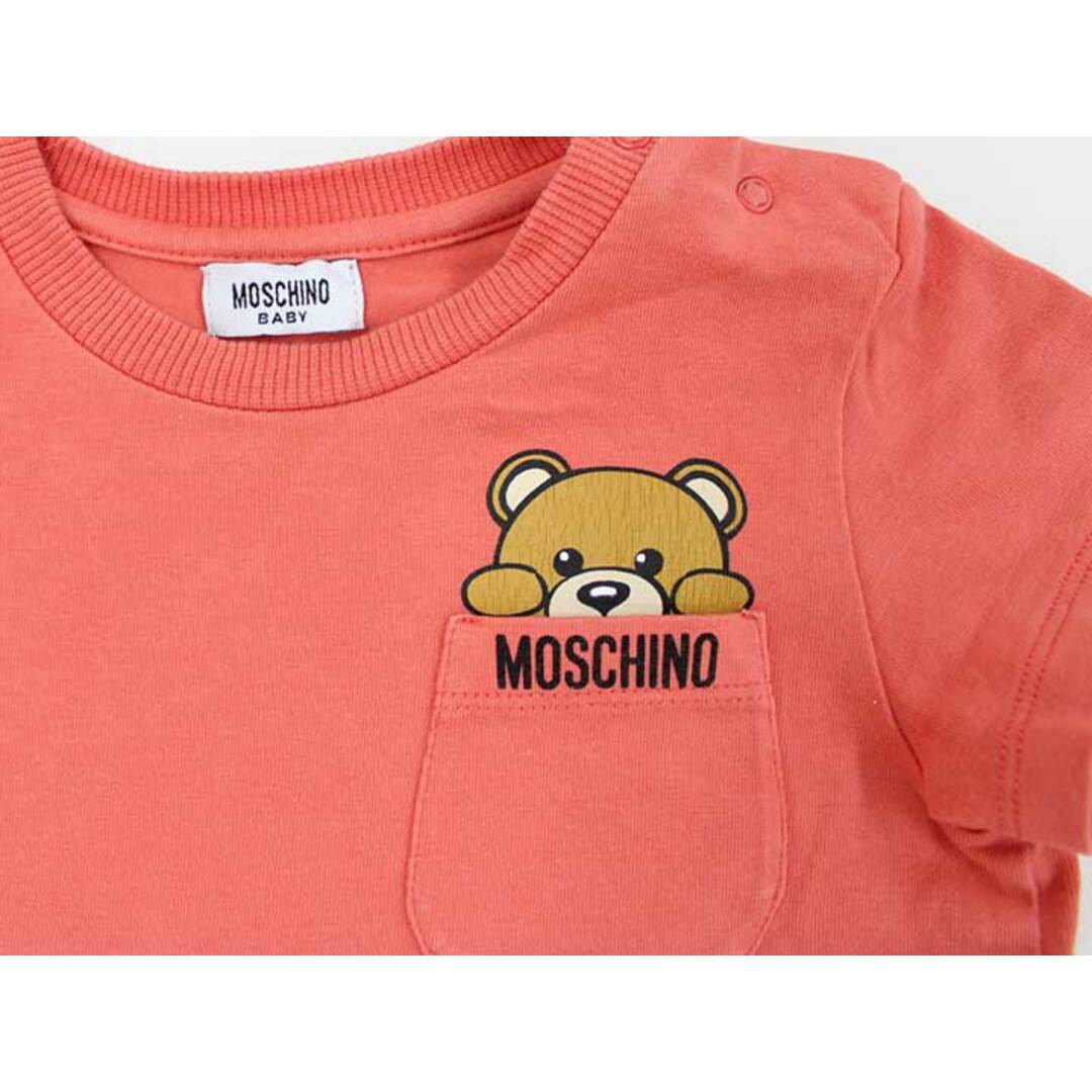 MOSCHINO(モスキーノ)の【夏物 新入荷!】＜モスキーノ/MOSCHINO＞80cm位 半袖Tシャツ/半袖カットソー ピンク【中古】子供服 キッズ kids ベビー服 baby 男の子 女の子 夏 tops 015042 キッズ/ベビー/マタニティのベビー服(~85cm)(Ｔシャツ)の商品写真