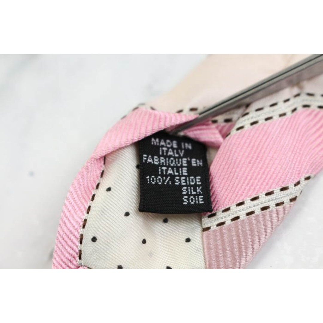 GIVENCHY(ジバンシィ)のジバンシィ ブランド ネクタイ ストライプ柄 シルク イタリア製 PO  メンズ ピンク GIVENCHY メンズのファッション小物(ネクタイ)の商品写真