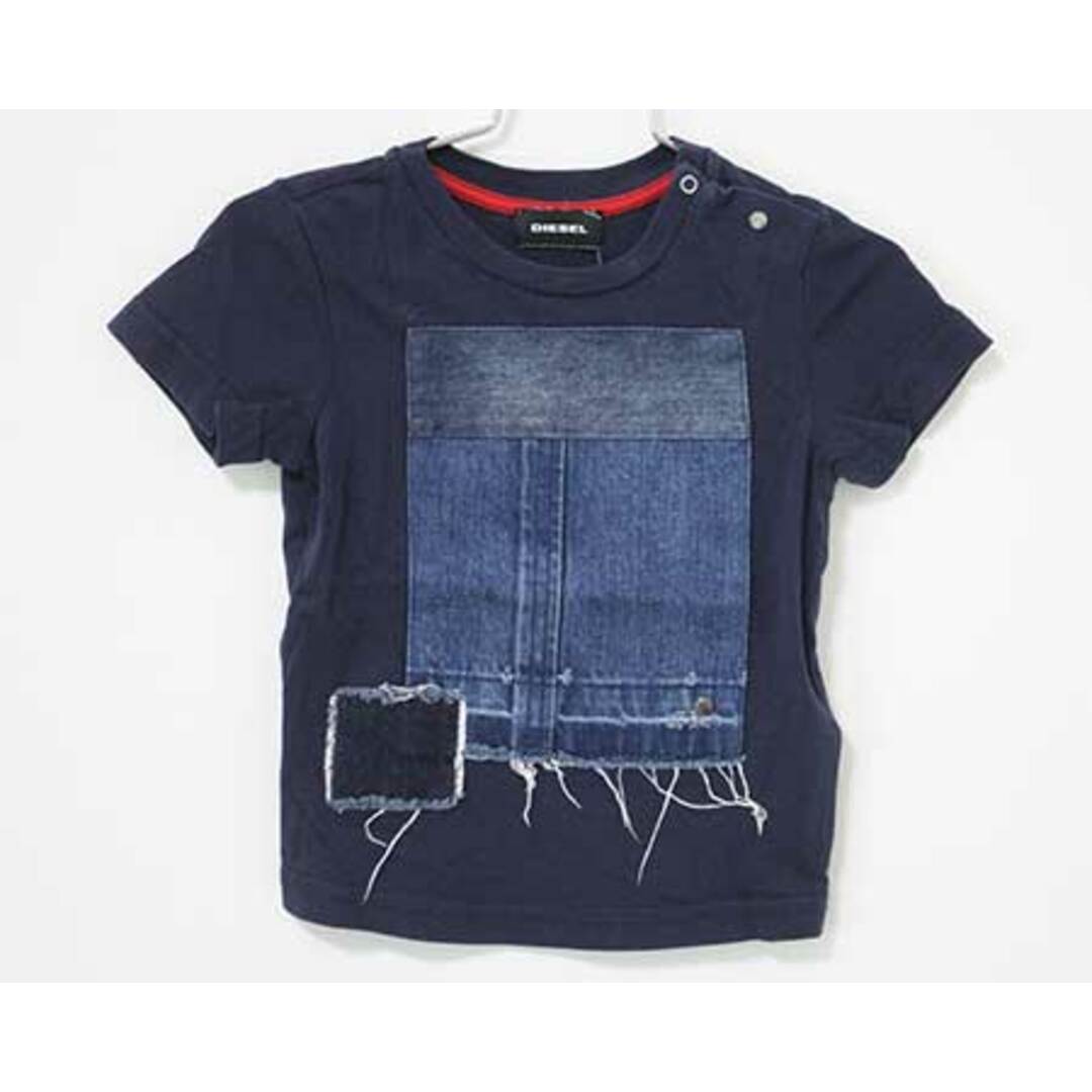 DIESEL(ディーゼル)の【夏物 新入荷!】〓ディーゼルキッズ/DIESEL kids〓80cm 半袖Tシャツ/半袖カットソー 紺  【中古】子供服 キッズ kids  女の子  男の子 夏 tops 415042 キッズ/ベビー/マタニティのベビー服(~85cm)(Ｔシャツ)の商品写真