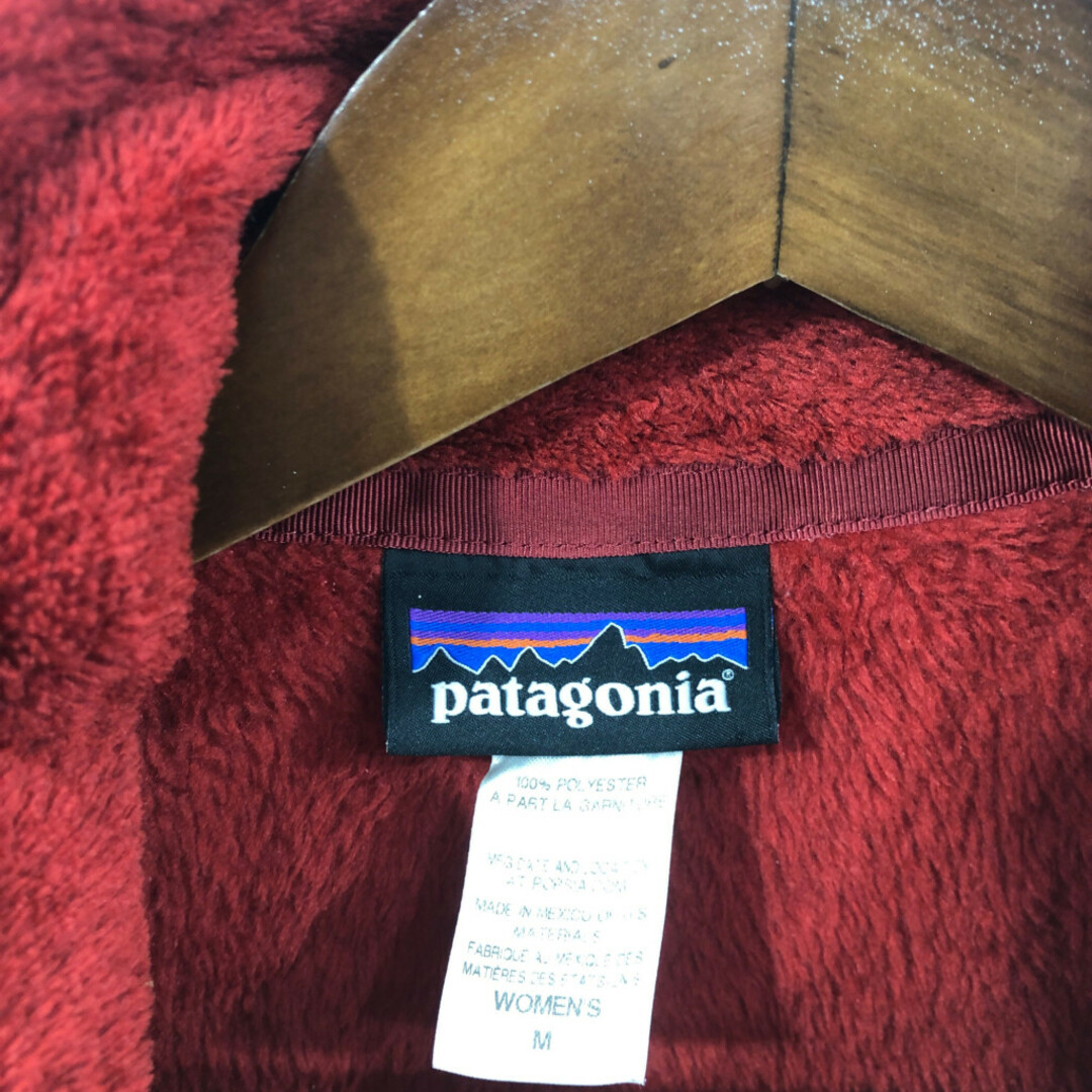 patagonia(パタゴニア)のpatagonia パタゴニア リツール スナップT フリースジャケット アウトドア ワンポイント レッド (レディース M) 中古 古着 Q6522 レディースのジャケット/アウター(その他)の商品写真