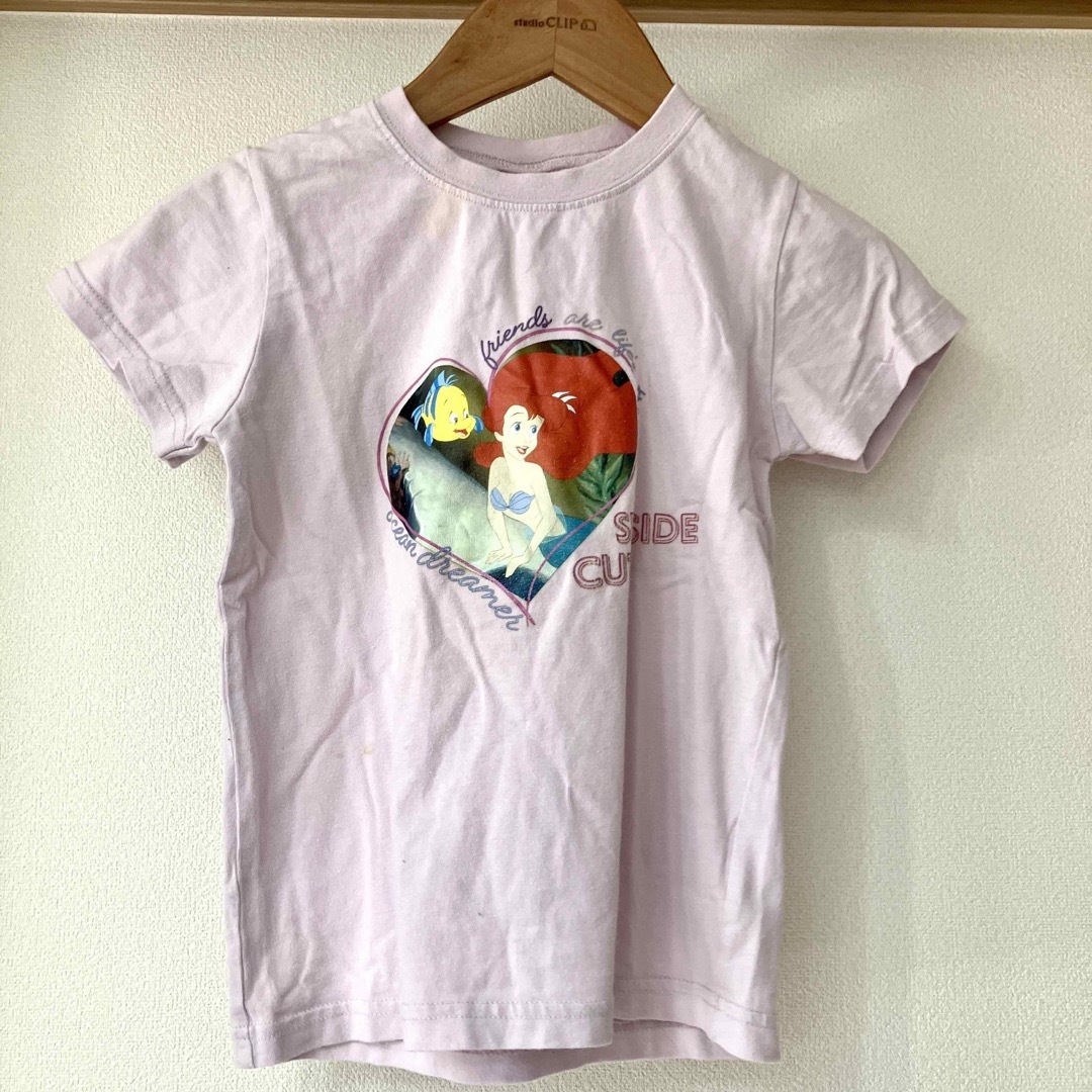 未使用120㎝　まとめ売り　フリルとレースの大人ワンピース　アリエルTシャツ キッズ/ベビー/マタニティのキッズ服女の子用(90cm~)(ワンピース)の商品写真