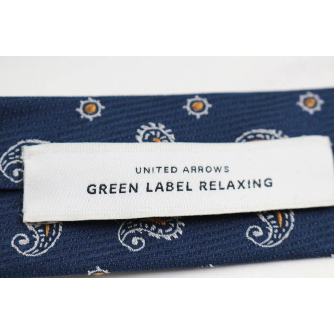 UNITED ARROWS green label relaxing(ユナイテッドアローズグリーンレーベルリラクシング)のグリーンレーベルリラクシング ブランド ネクタイ アローズ シルク 日本製 PO  メンズ ネイビー green label relaxing メンズのファッション小物(ネクタイ)の商品写真