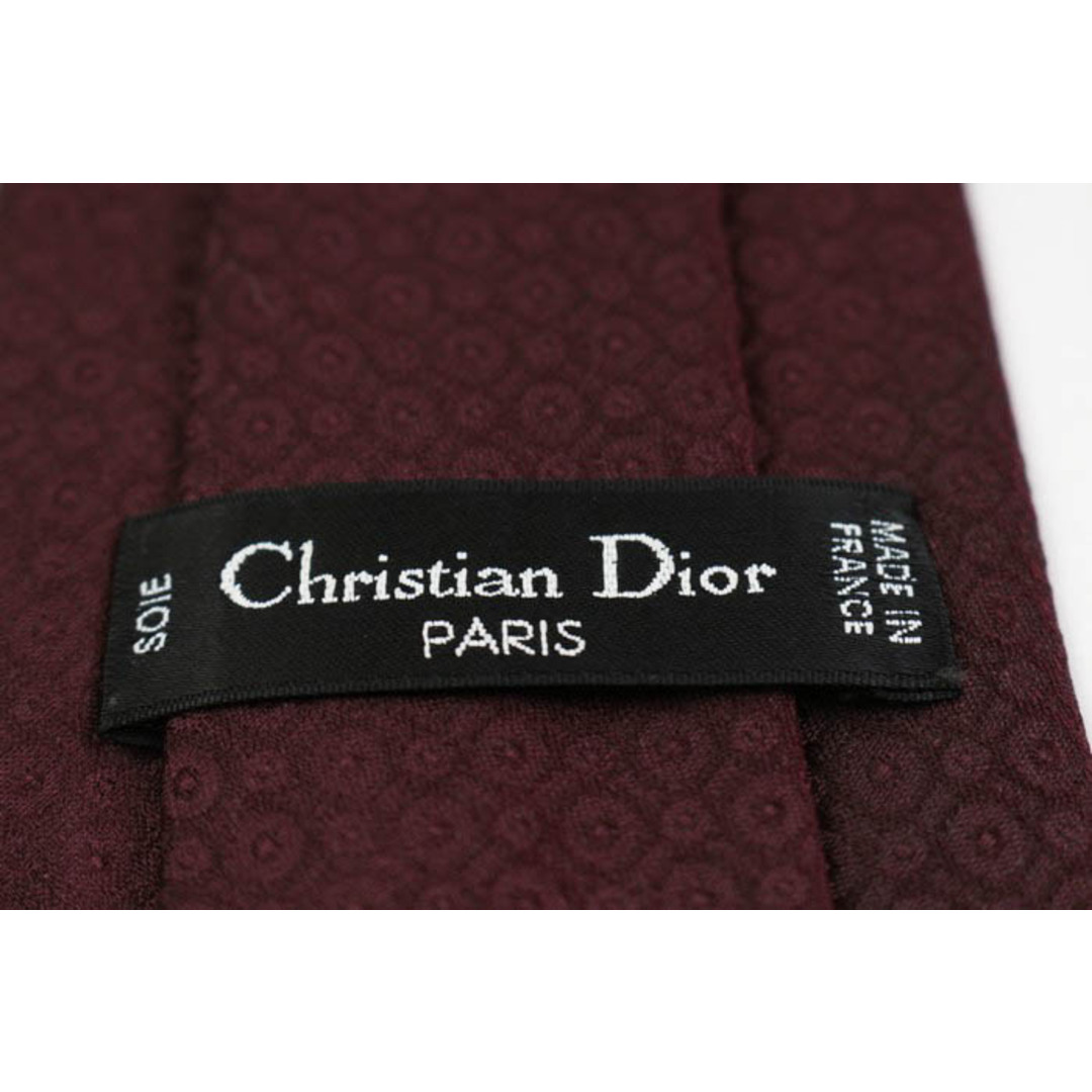 Christian Dior(クリスチャンディオール)のクリスチャンディオール ブランド ネクタイ ドット 小紋柄 シルク フランス製 PO  メンズ ブラウン Christian Dior メンズのファッション小物(ネクタイ)の商品写真