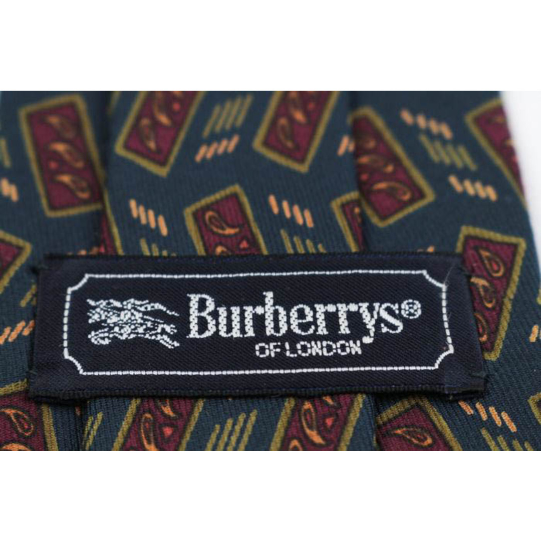 BURBERRY(バーバリー)のバーバリーズ ブランド ネクタイ ペイズリー 幾何学模様 シルク PO  メンズ ネイビー Burberrys メンズのファッション小物(ネクタイ)の商品写真