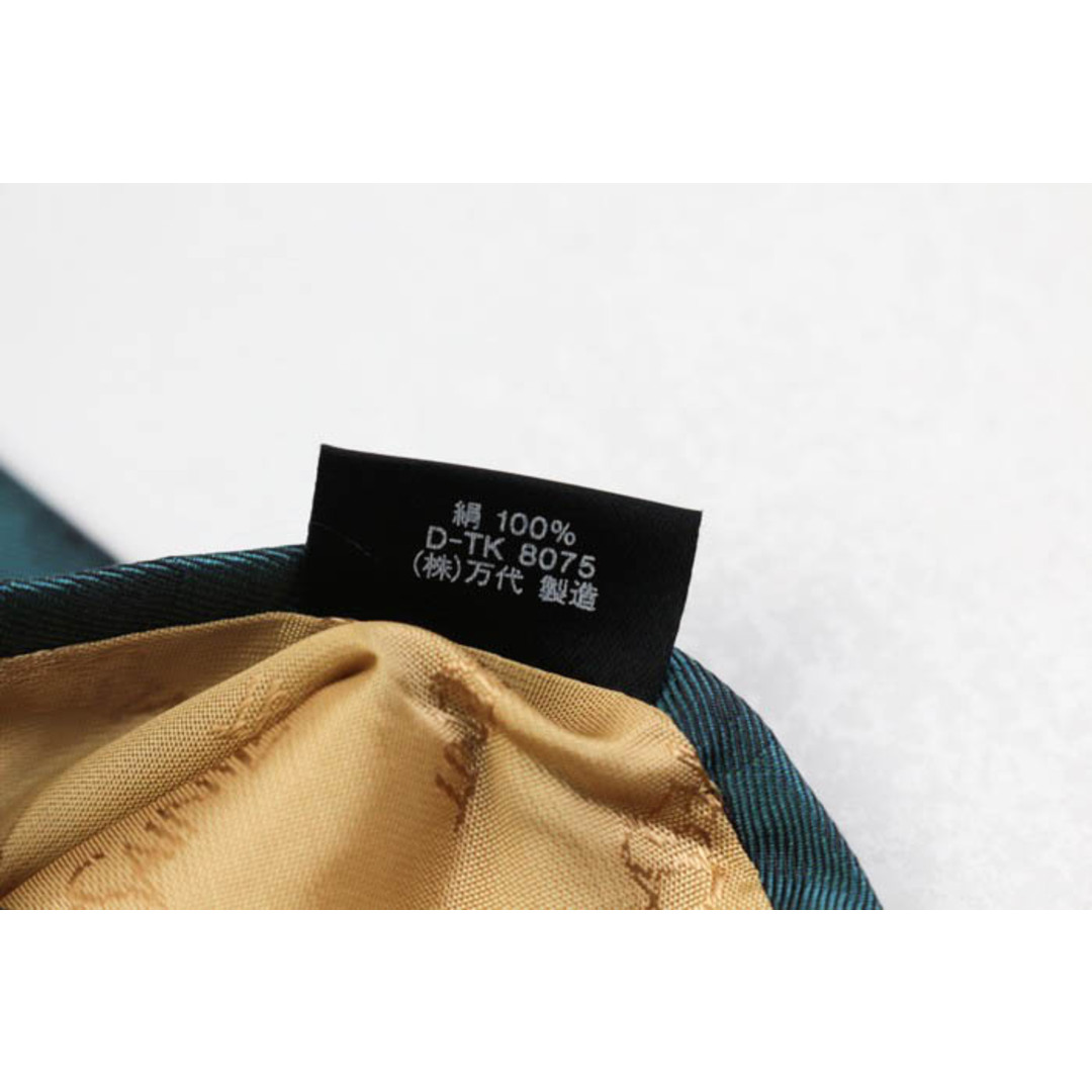 Saint Laurent(サンローラン)のイヴ・サンローラン ブランド ネクタイ YSL ペイズリー ドット 小紋柄 シルク PO  メンズ グリーン YVES SAINT LAURENT メンズのファッション小物(ネクタイ)の商品写真