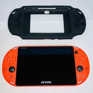 【221】 PS Vita Wi-Fiモデル ネオンオレンジ(携帯用ゲーム機本体)