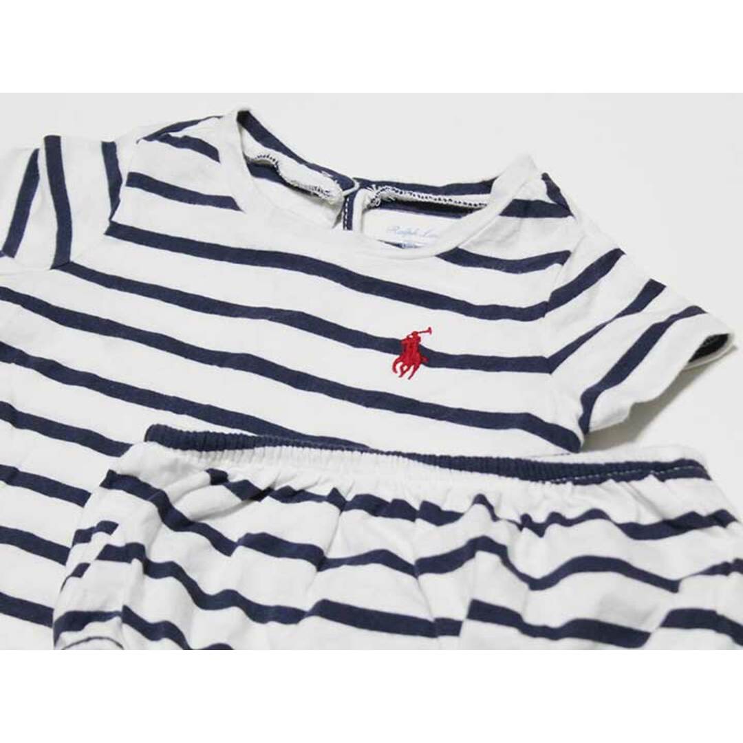 Ralph Lauren(ラルフローレン)の【夏物 新入荷!】‡ラルフローレン/Ralph Lauren‡60cm 半袖ブルマ付ワンピース 紺×白【中古】子供服 キッズ kids ベビー服 baby 女の子 夏 onepi 415042 キッズ/ベビー/マタニティのベビー服(~85cm)(ワンピース)の商品写真