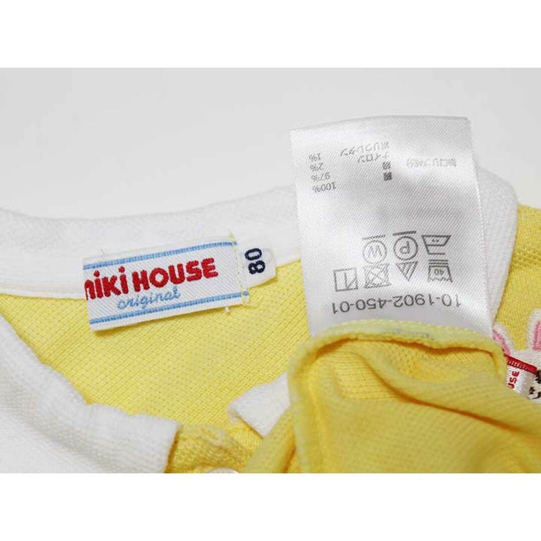 mikihouse(ミキハウス)の【夏物 新入荷!】‡ミキハウス/mikihouse‡80cm 半袖ワンピース 黄色【中古】子供服 キッズ kids ベビー服 baby 女の子 夏 onepi 415042 キッズ/ベビー/マタニティのベビー服(~85cm)(ワンピース)の商品写真