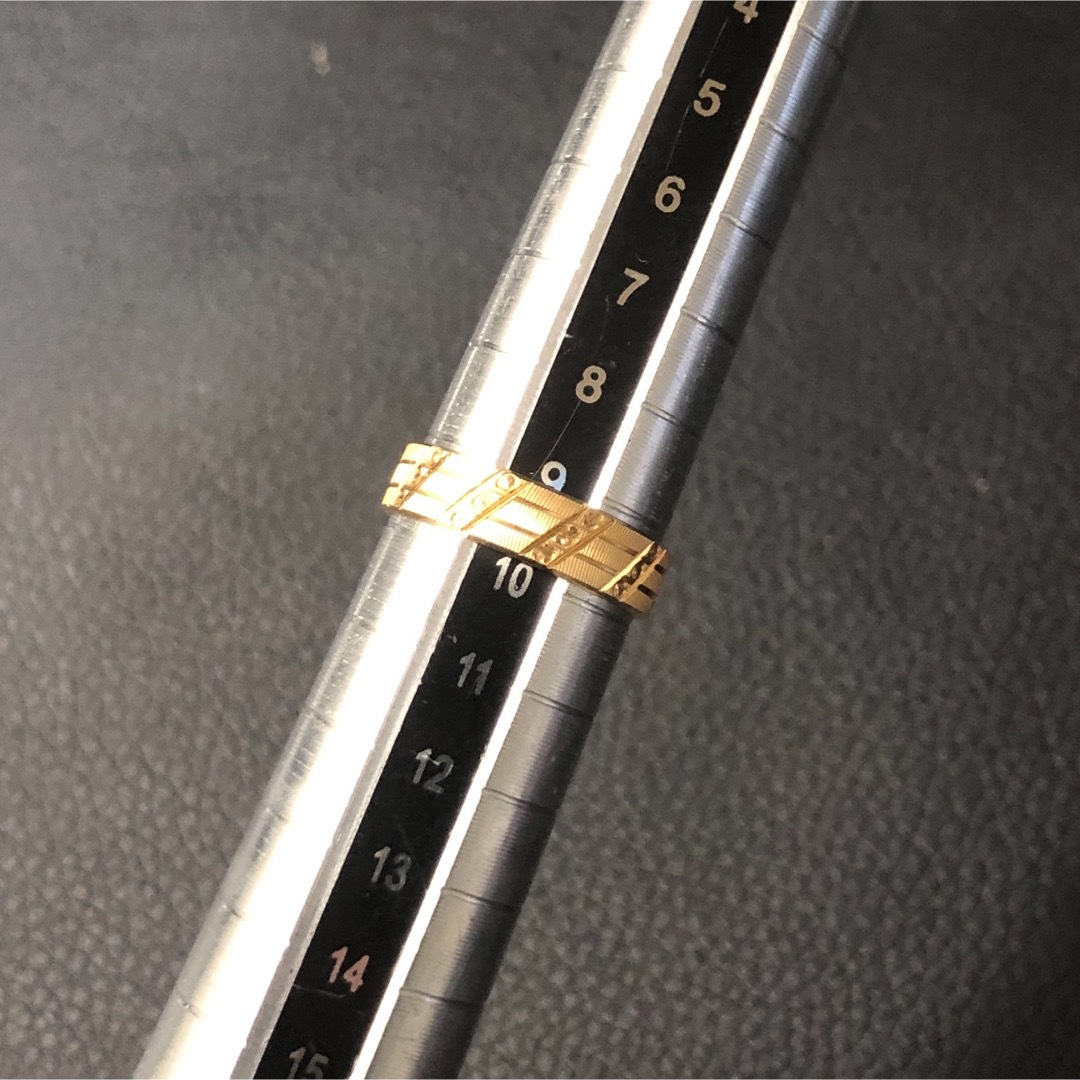 (M051404)K18 リング YG 指輪 750 約9〜10号 レディース レディースのアクセサリー(リング(指輪))の商品写真