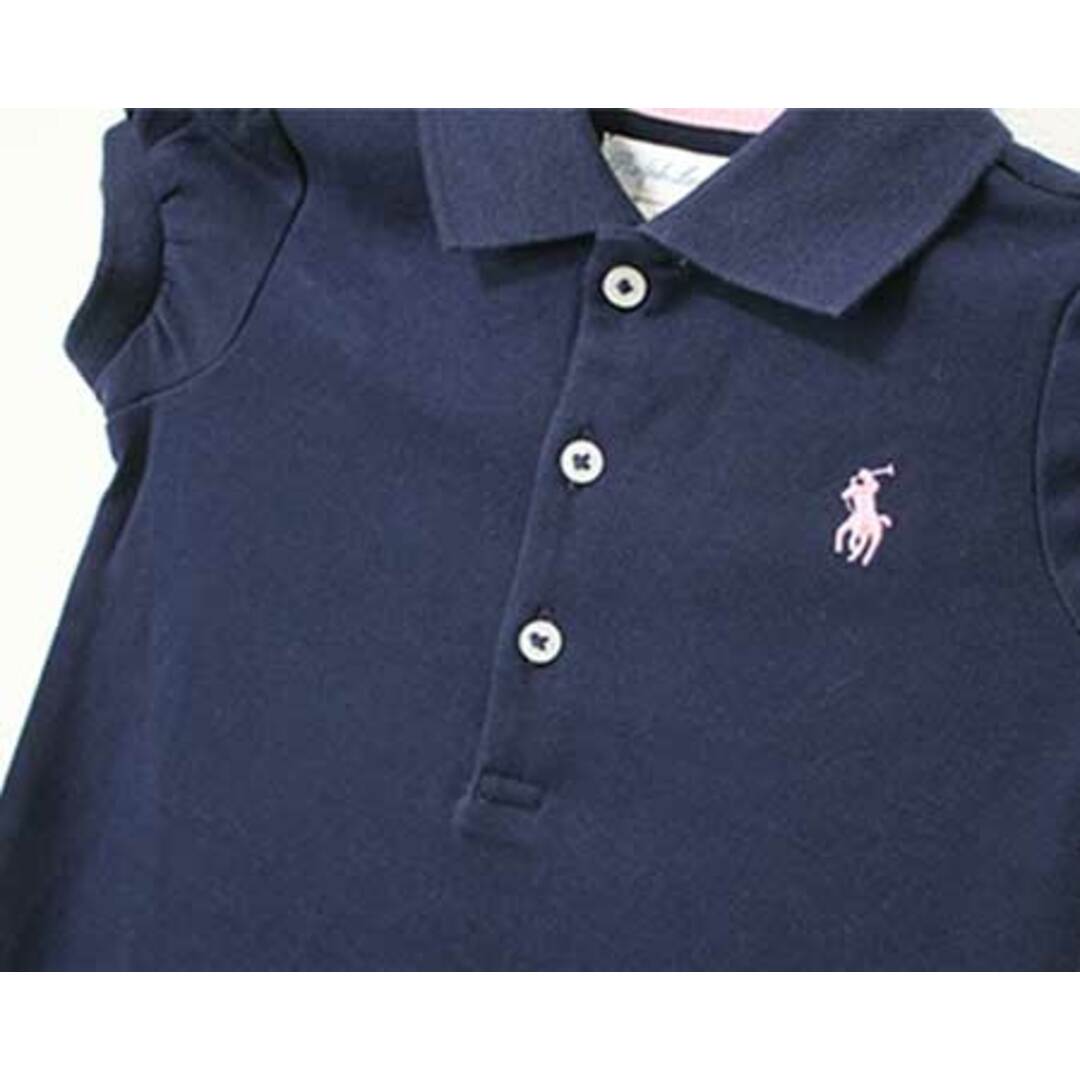 Ralph Lauren(ラルフローレン)の【夏物 新入荷!】〓ラルフローレン/Ralph Lauren〓80cm 半袖ブルマ付きワンピース 紺【中古】 子供服 キッズ kids ベビー baby  女の子  夏 onepi 415042 キッズ/ベビー/マタニティのベビー服(~85cm)(ワンピース)の商品写真