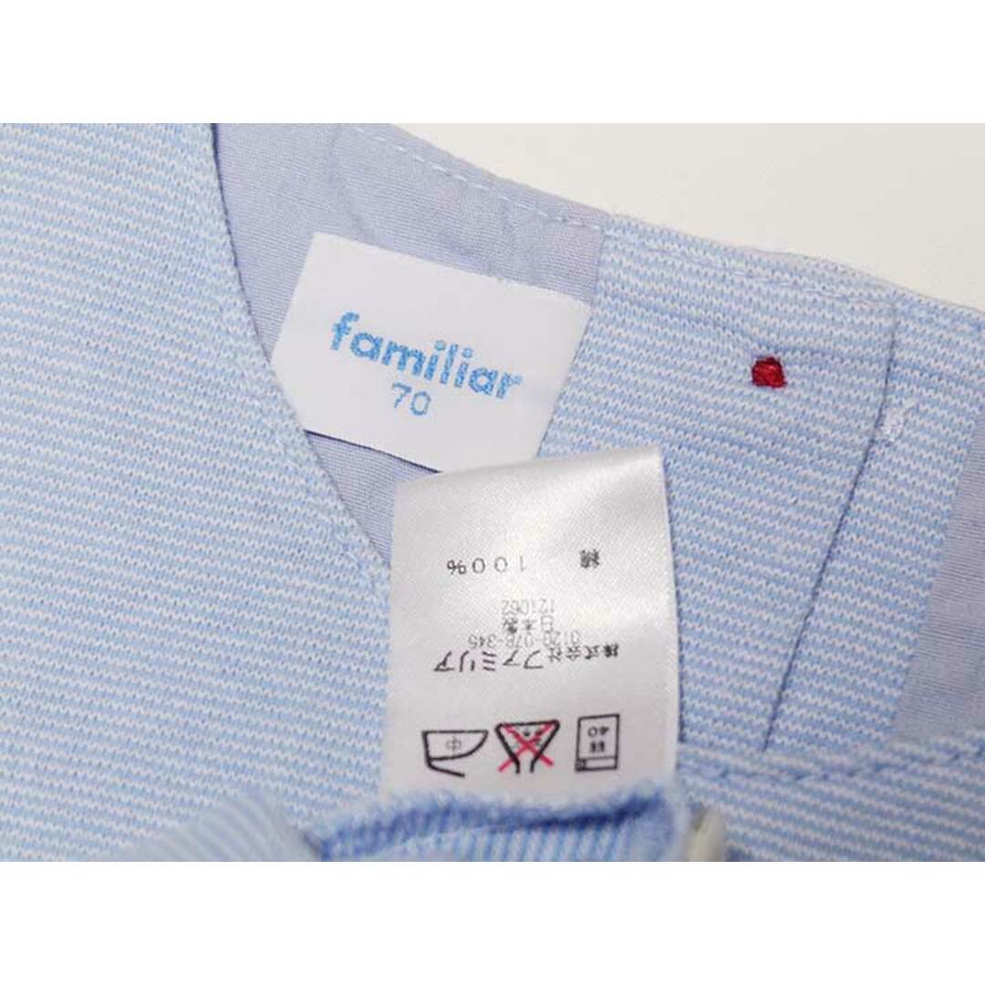 familiar(ファミリア)の【夏物 新入荷!】‡ファミリア/familiar‡70cm 半袖ワンピース/ノースリーブワンピース ブルー系【中古】子供服 キッズ kids ベビー服 baby 女の子 夏 onepi 415042 キッズ/ベビー/マタニティのベビー服(~85cm)(ワンピース)の商品写真