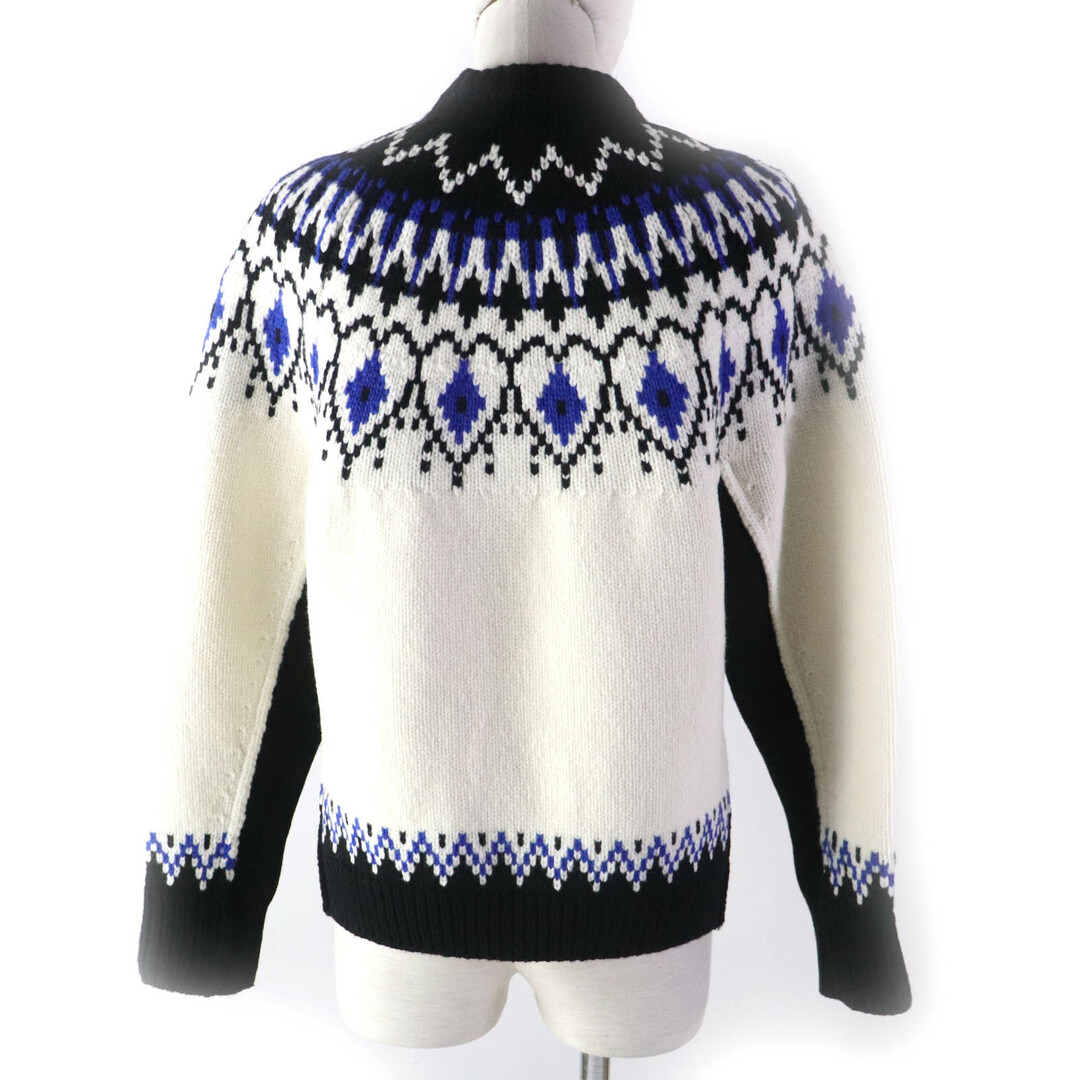 Alexander McQueen(アレキサンダーマックイーン)の美品★Alexander McQueen アレキサンダーマックイーン 22年製 710207 WOOL FAIR ISLE Knit ウール100％ ノルディック柄 サイドスリット 長袖 セーター/ニット マルチカラー XS イタリア製 正規品 レディース レディースのトップス(ニット/セーター)の商品写真