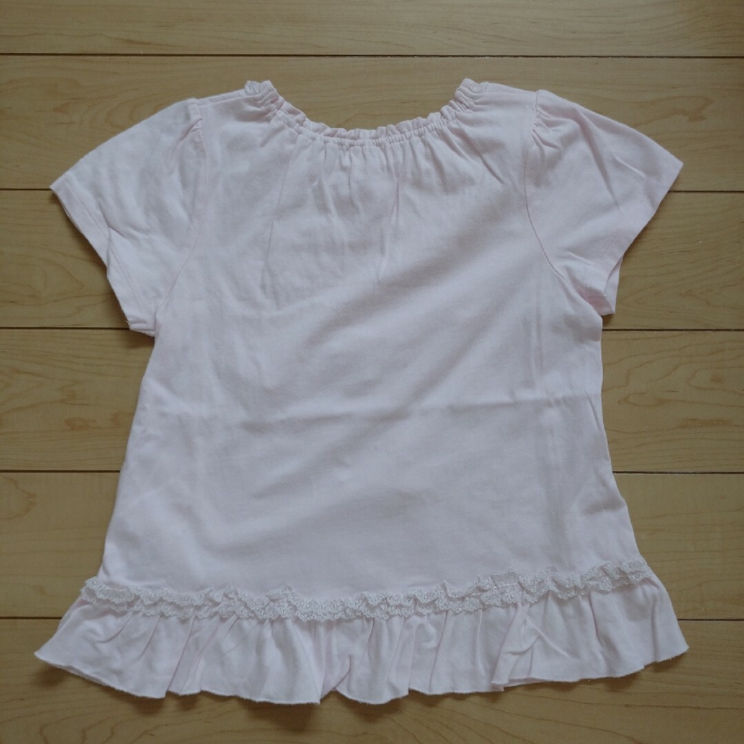 mezzo piano(メゾピアノ)のmezzo piano  130  半袖Tシャツ  ピンク キッズ/ベビー/マタニティのキッズ服女の子用(90cm~)(Tシャツ/カットソー)の商品写真