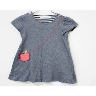 ファミリア(familiar)の【夏物 新入荷!】〓ファミリア/familiar〓80cm 半袖ワンピース 紺 【中古】 子供服 キッズ kids ベビー baby 女の子  夏 onepi 415042(ワンピース)