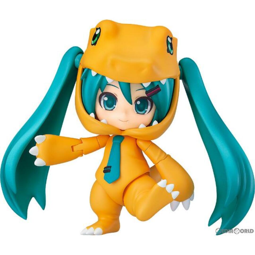 GOOD SMILE COMPANY(グッドスマイルカンパニー)のねんどろいど 1439 初音ミク きぐるみアグモンVer. キャラクター・ボーカル・シリーズ01 初音ミク デジモンアドベンチャー 完成品 可動フィギュア プレックス/グッドスマイルカンパニー エンタメ/ホビーのフィギュア(アニメ/ゲーム)の商品写真