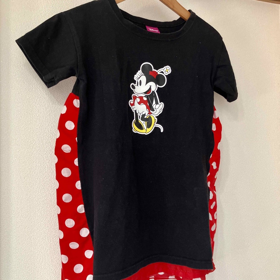 Disney(ディズニー)のディズニー　ミニーちゃん　チュニック　Tシャツ　120㎝ キッズ/ベビー/マタニティのキッズ服女の子用(90cm~)(Tシャツ/カットソー)の商品写真