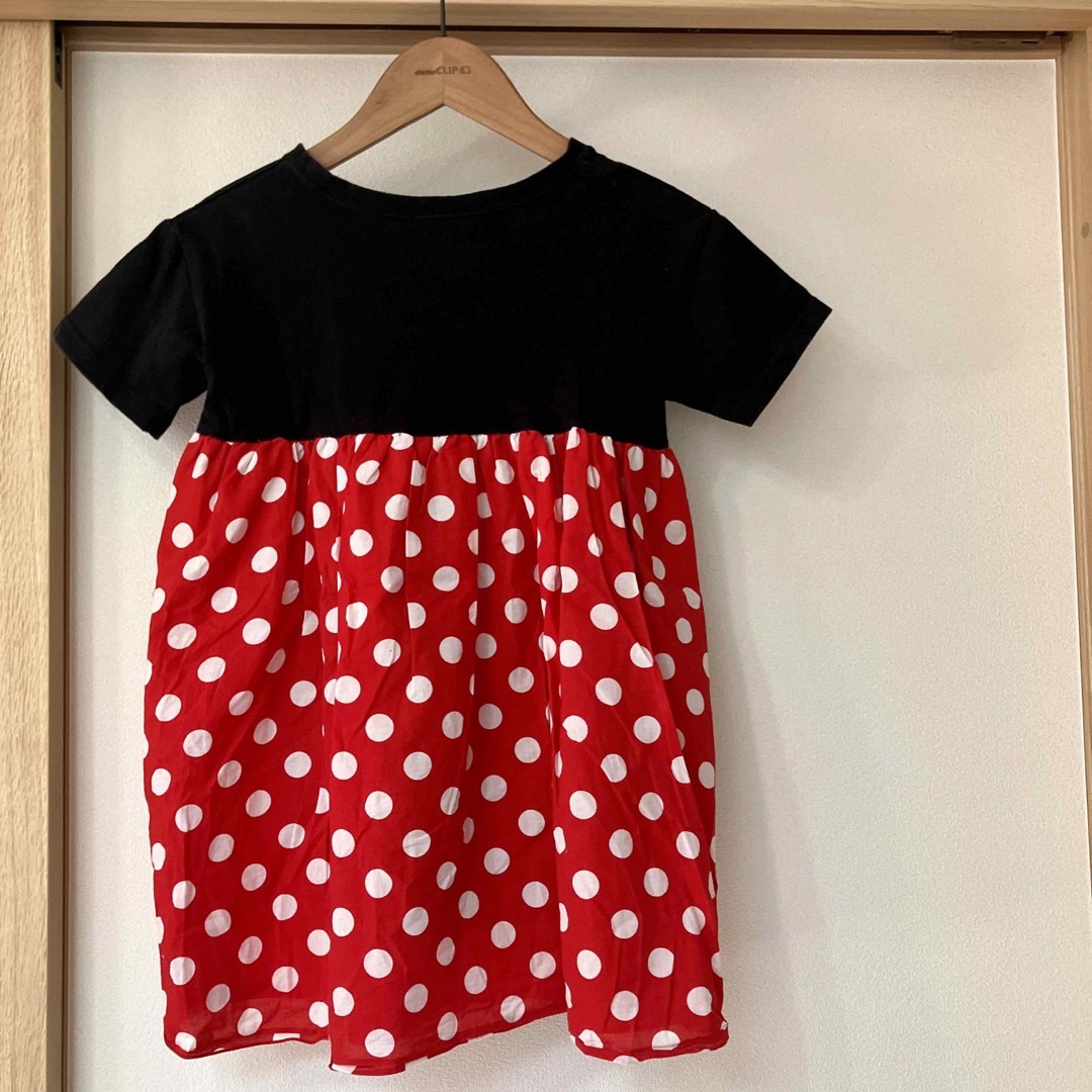 Disney(ディズニー)のディズニー　ミニーちゃん　チュニック　Tシャツ　120㎝ キッズ/ベビー/マタニティのキッズ服女の子用(90cm~)(Tシャツ/カットソー)の商品写真