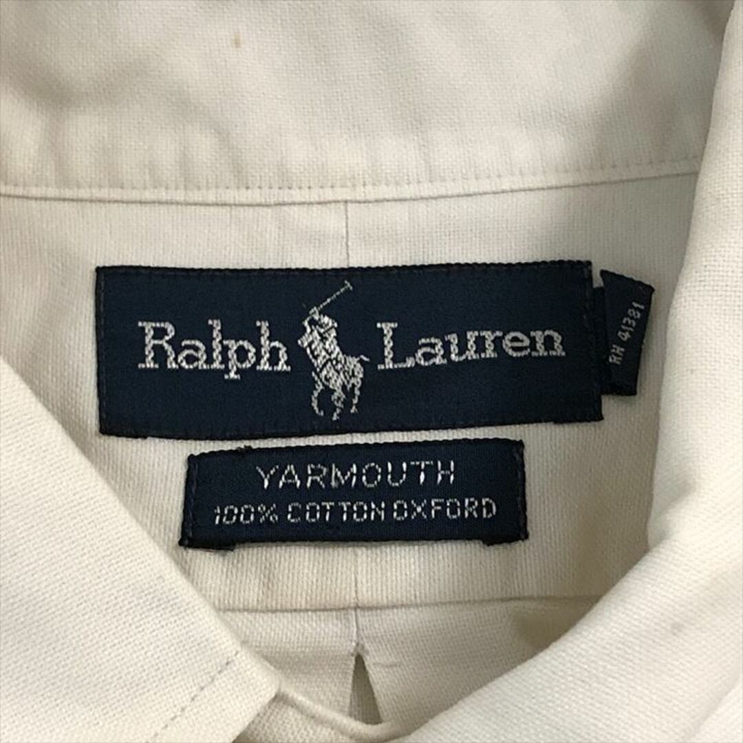 Ralph Lauren(ラルフローレン)の90s 古着 ラルフローレン BDシャツ 白シャツ 刺繍ロゴ 2XL  メンズのトップス(シャツ)の商品写真