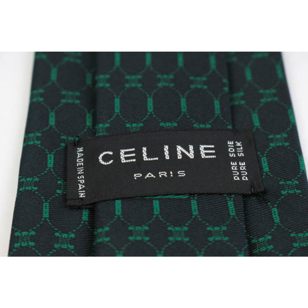 celine(セリーヌ)のセリーヌ ブランド ネクタイ マカダム ドット パネル柄 シルク スペイン製 PO  メンズ ブラック CELINE メンズのファッション小物(ネクタイ)の商品写真