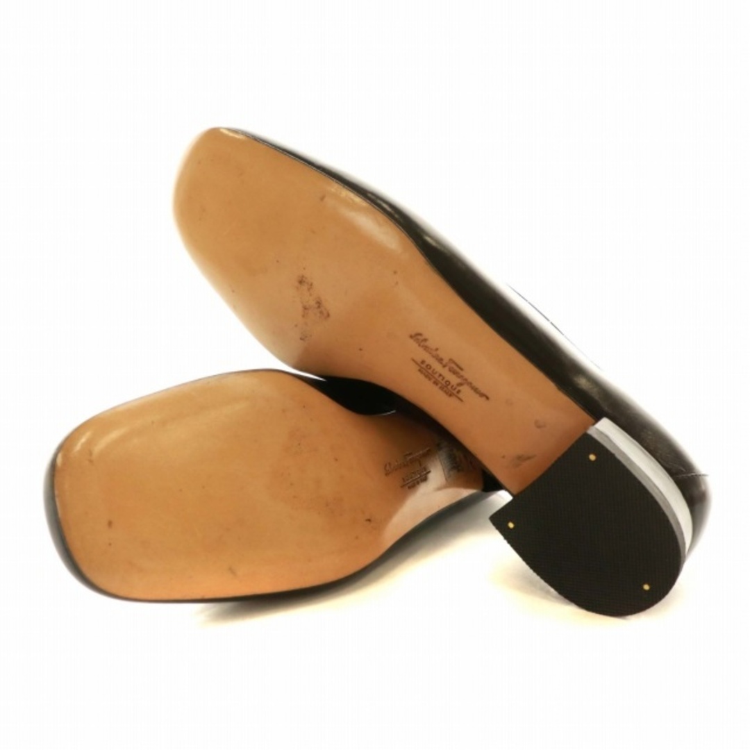 Salvatore Ferragamo(サルヴァトーレフェラガモ)のサルヴァトーレフェラガモ パンプス ローファー ガンチーニ 金具 5.5 黒 レディースの靴/シューズ(ハイヒール/パンプス)の商品写真