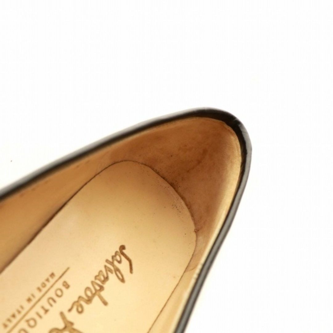 Salvatore Ferragamo(サルヴァトーレフェラガモ)のサルヴァトーレフェラガモ パンプス ローファー ガンチーニ 金具 5.5 黒 レディースの靴/シューズ(ハイヒール/パンプス)の商品写真