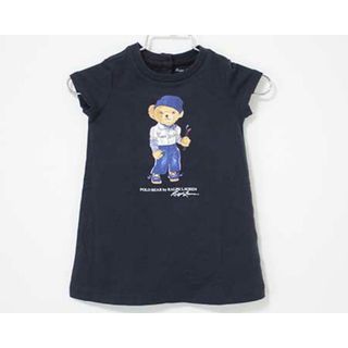 ラルフローレン(Ralph Lauren)の【夏物 新入荷!】〓ラルフローレン/Ralph Lauren〓70cm 半袖ワンピース 紺【中古】 子供服 キッズ kids ベビー baby  女の子  夏 onepi 415042(ワンピース)