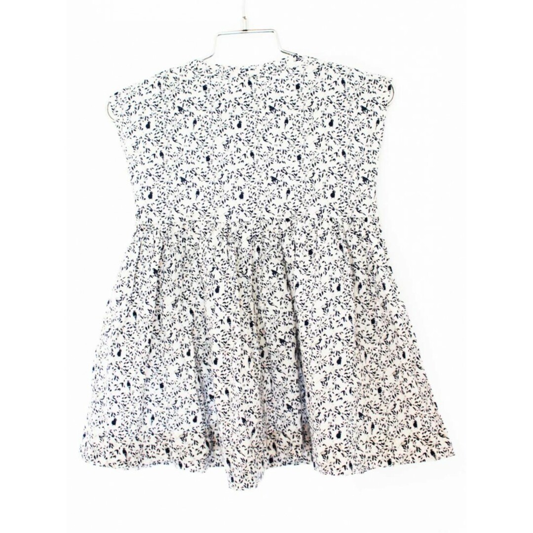 PETIT BATEAU(プチバトー)の【夏物 新入荷!】[プチバトー/PETIT BATEAU]81cm 半袖ワンピース 白×紺【中古】子供服 キッズ kids ベビー服 baby 女の子 夏 onepi 415042 キッズ/ベビー/マタニティのベビー服(~85cm)(ワンピース)の商品写真