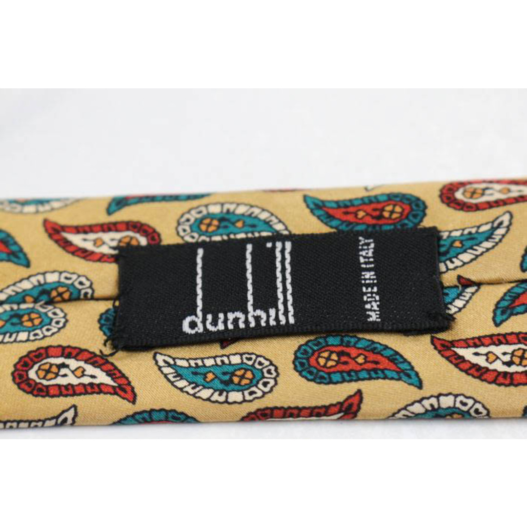 Dunhill(ダンヒル)のダンヒル ブランド ネクタイ 総柄 ペイズリー シルク イタリア製 PO  メンズ ベージュ Dunhill メンズのファッション小物(ネクタイ)の商品写真