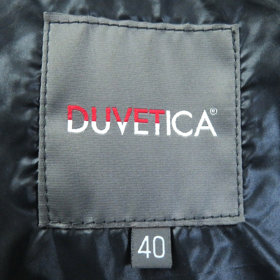 DUVETICA(デュベティカ)の良品△DUVETICA デュベティカ KAPPA フォックスファー付き ダウンジャケット ダウンコート ブラック系 40 ブルガリア製 正規品 レディース レディースのジャケット/アウター(ダウンコート)の商品写真