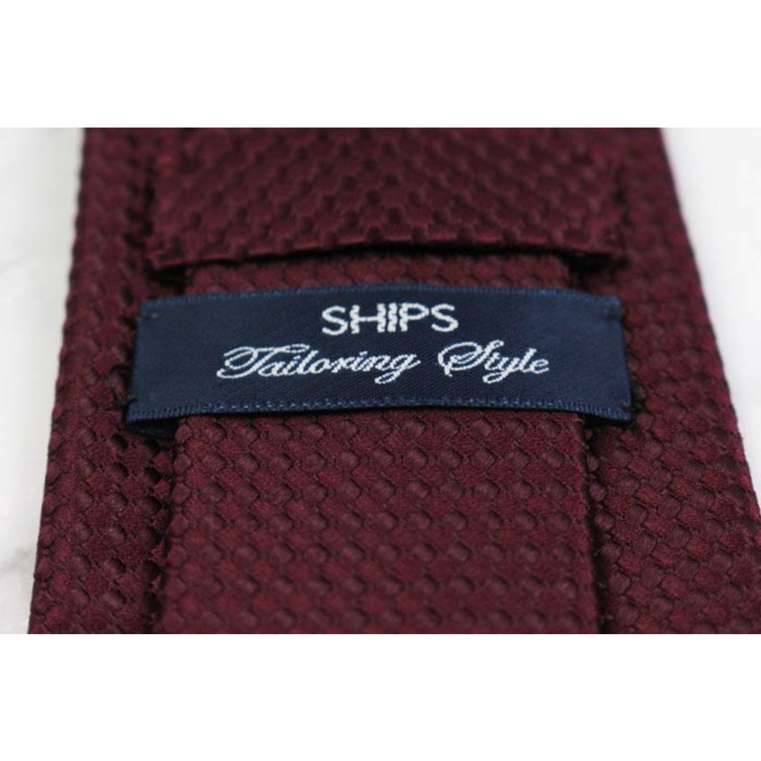 SHIPS(シップス)のシップス ブランド ネクタイ ドット シルク 日本製 PO  メンズ レッド SHIPS メンズのファッション小物(ネクタイ)の商品写真