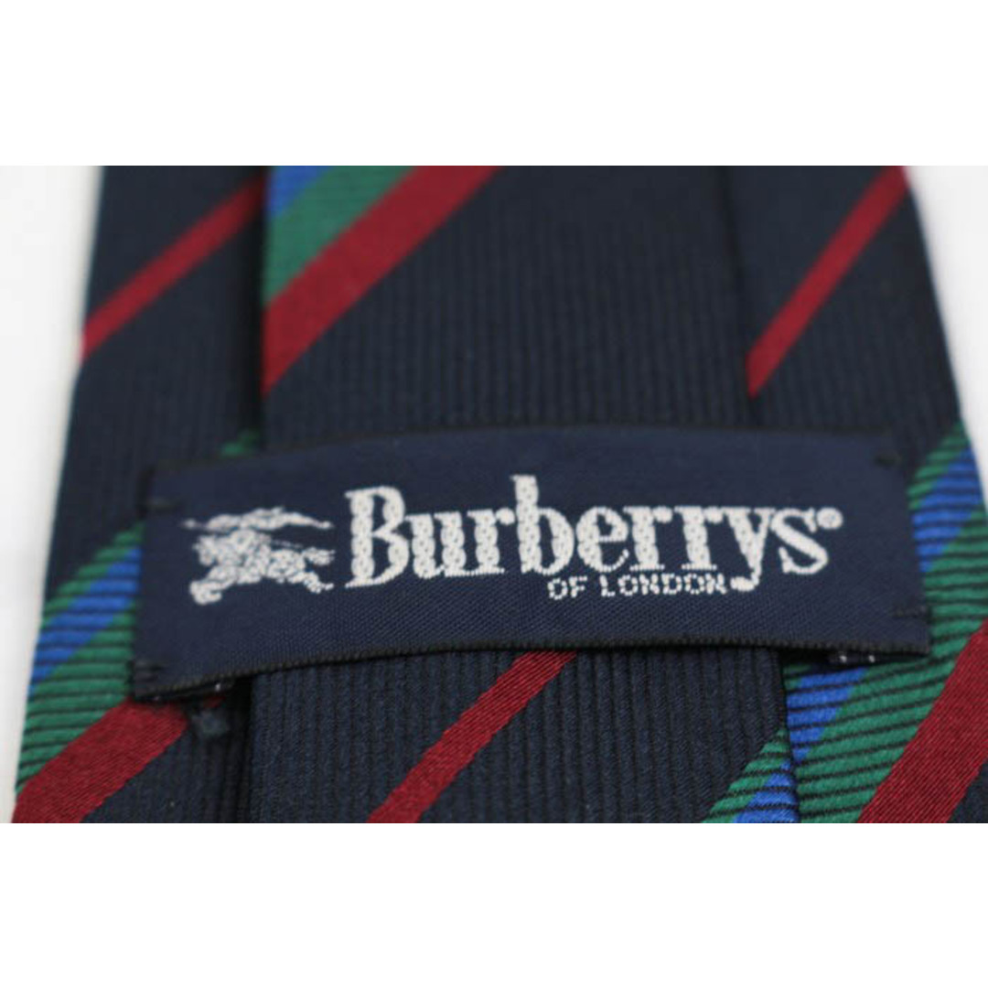 BURBERRY(バーバリー)のバーバリーズ ブランド ネクタイ ストライプ柄 シルク PO  メンズ ネイビー Burberrys メンズのファッション小物(ネクタイ)の商品写真