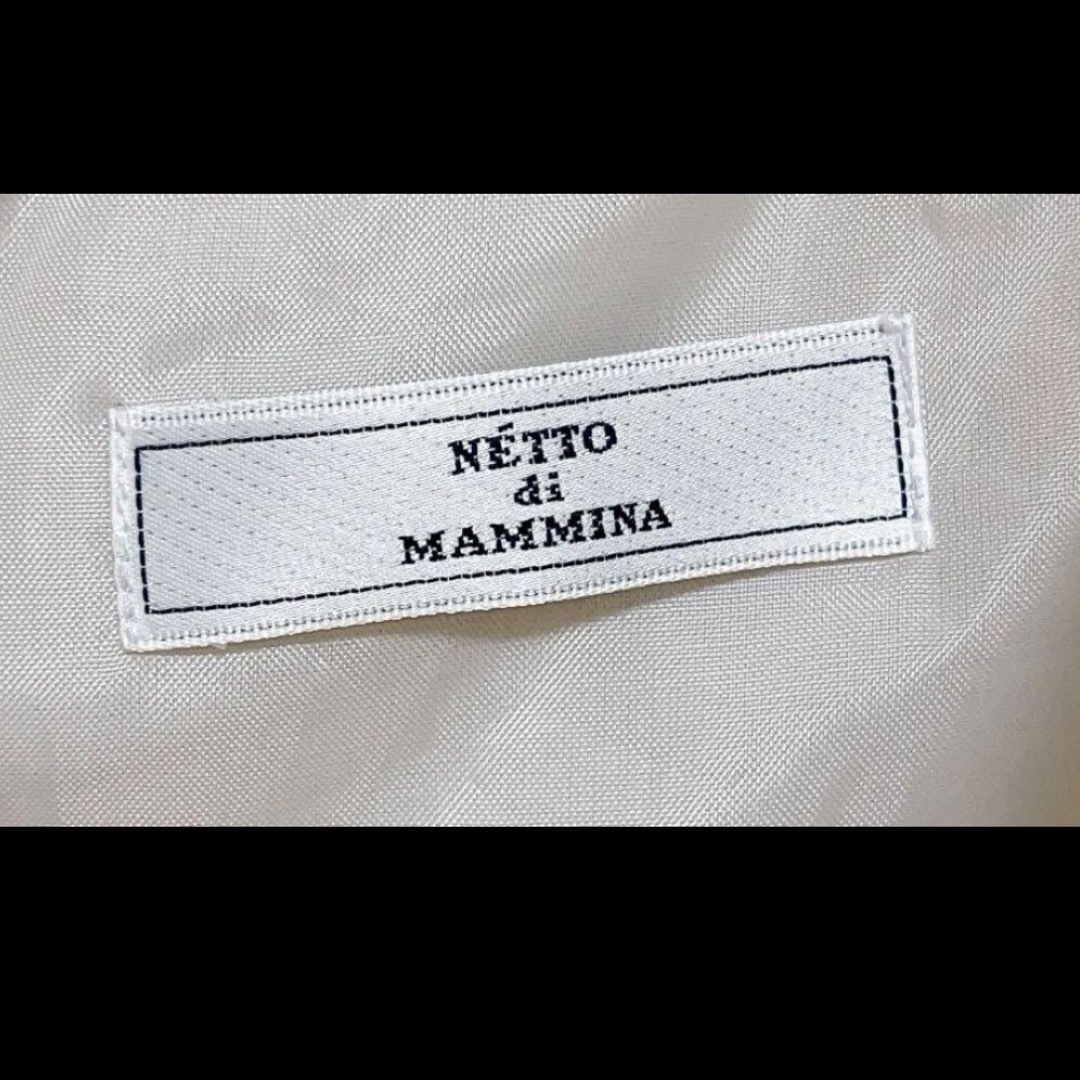 NETTO di MAMMINA(ネットディマミーナ)のNetto di mammina ワンピース　Sサイズ　ノースリーブ　美品 レディースのワンピース(ひざ丈ワンピース)の商品写真