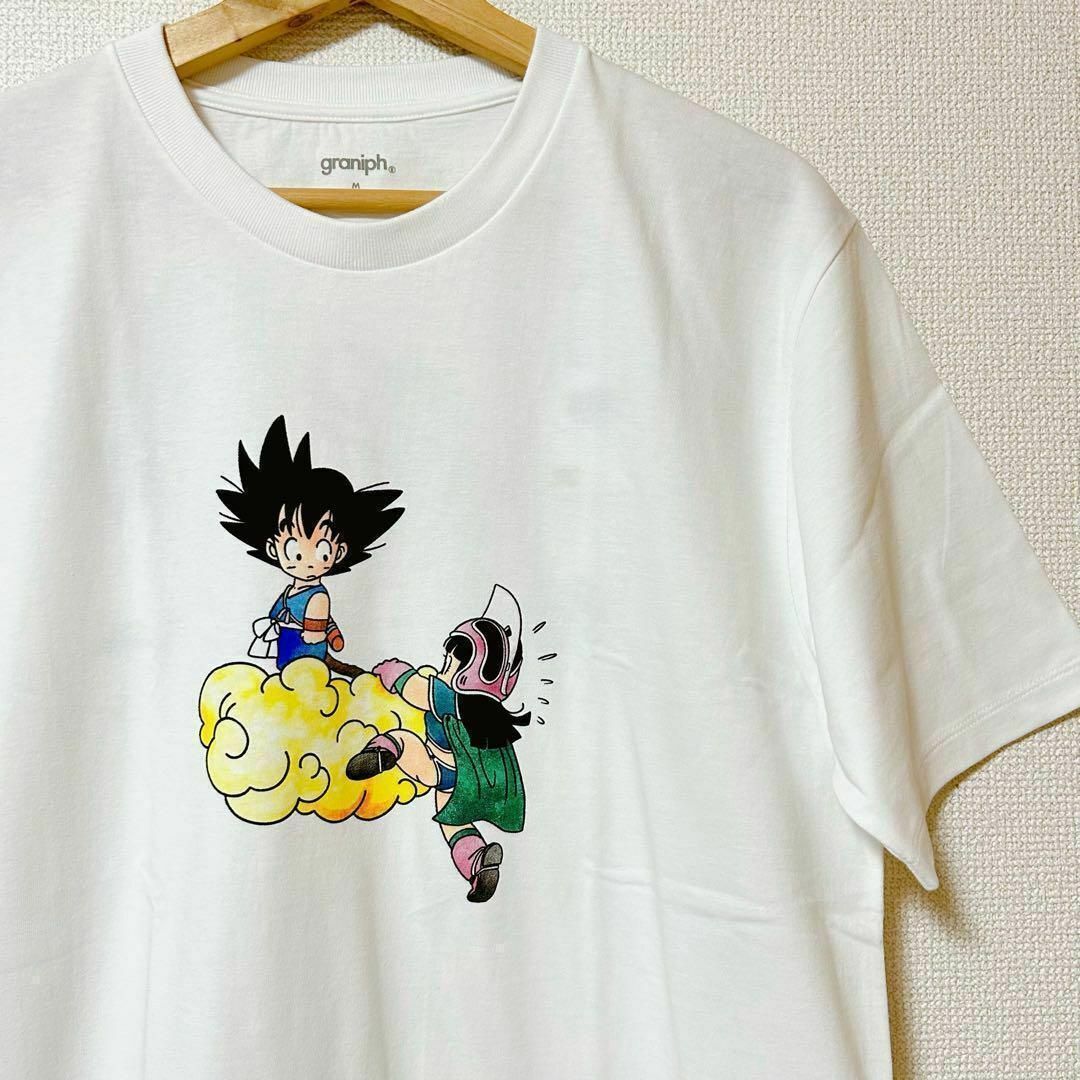 Design Tshirts Store graniph(グラニフ)のグラニフ　悟空とチチの出会い　ドラゴンボールコラボ Tシャツ　Lサイズ　２ メンズのトップス(Tシャツ/カットソー(半袖/袖なし))の商品写真