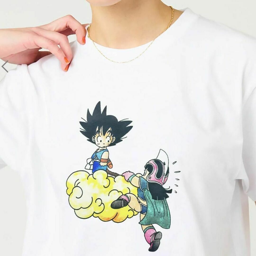 Design Tshirts Store graniph(グラニフ)のグラニフ　悟空とチチの出会い　ドラゴンボールコラボ Tシャツ　Lサイズ　２ メンズのトップス(Tシャツ/カットソー(半袖/袖なし))の商品写真