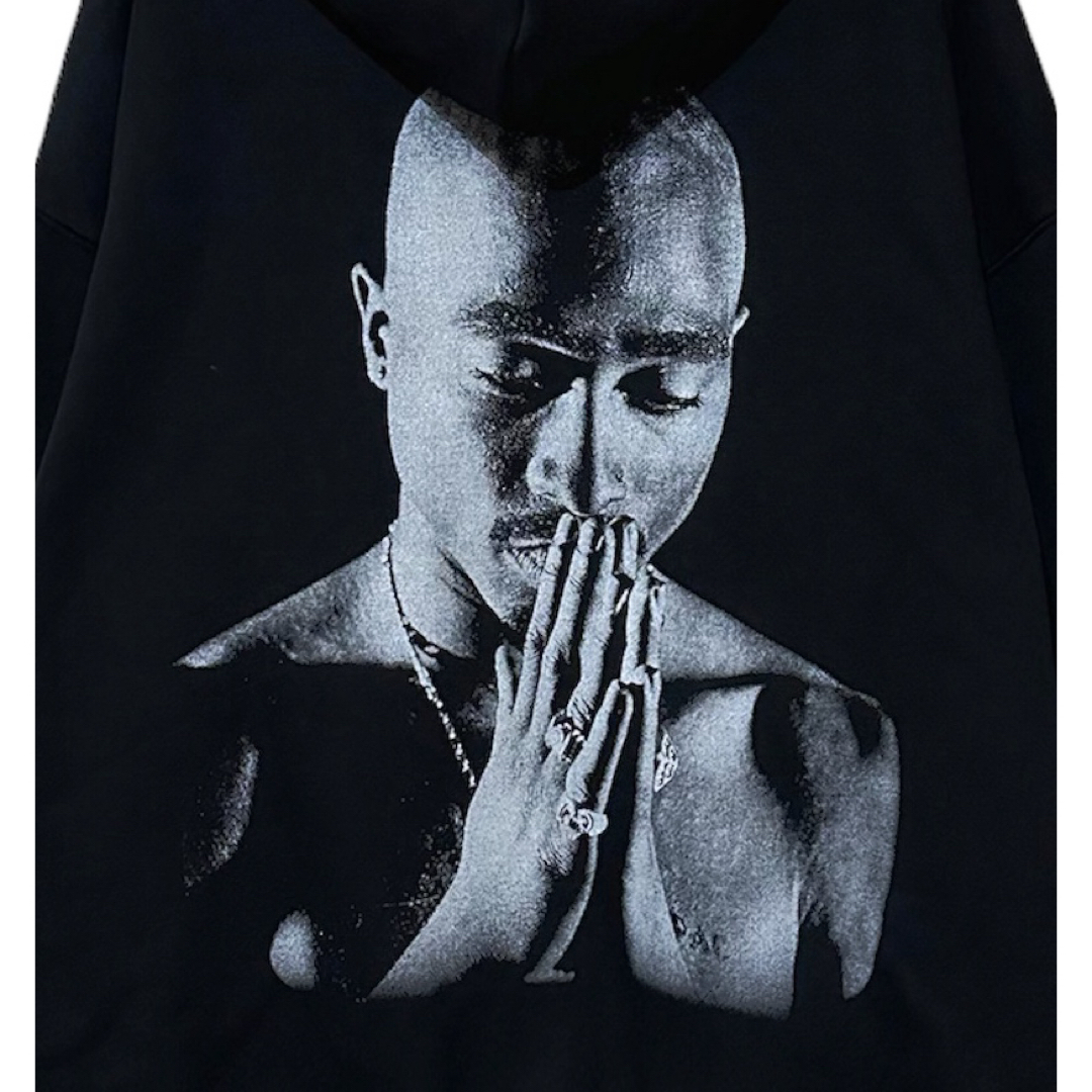 H&M(エイチアンドエム)の新品 H&M × 2PAC コラボ パーカー HIPHOP M メンズのトップス(パーカー)の商品写真