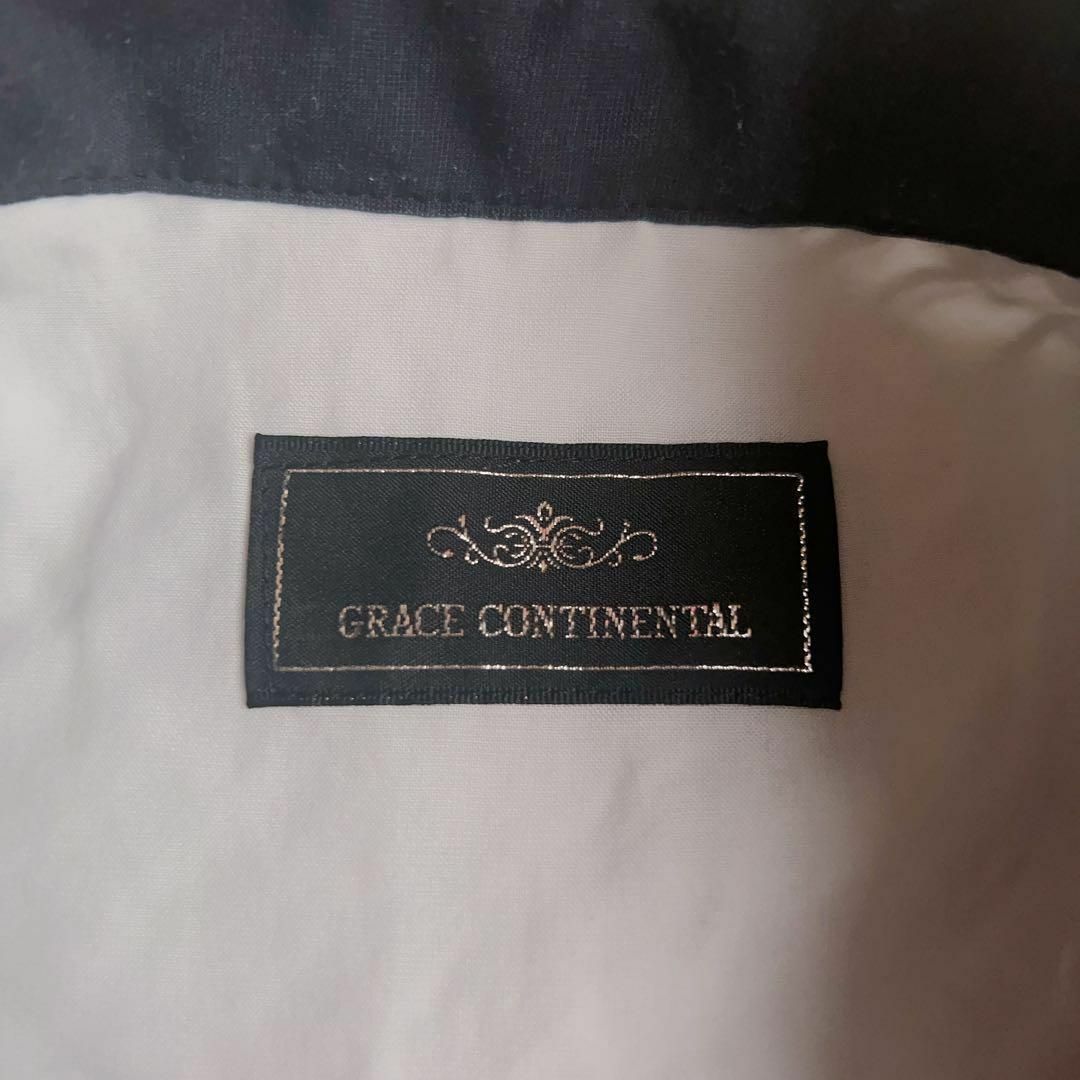 GRACE CONTINENTAL(グレースコンチネンタル)の美品✨グレースコンチネンタル 総刺繍 チェックレース Aラインワンピース 36 レディースのワンピース(ひざ丈ワンピース)の商品写真