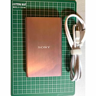 ソニー(SONY)の【雑貨】 SONY 外付けハードディスク ポータブルタイプ ピンク(PC周辺機器)